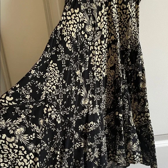 Free People slip dress Forever Fields Black Floral read size intimately free - Picture 7 of 13